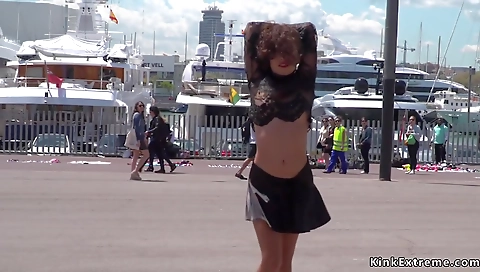 Sexy blonde with perfect body