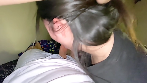 Sexy chick fucks like a slut