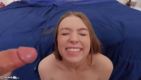 Hawt babe fucked in her mouth