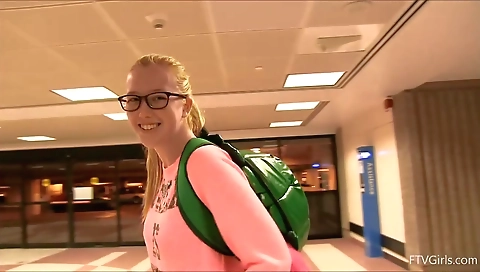 Sexy young chick fucked by a stranger