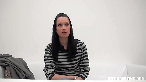 Sexy brunette hair sucks and fucks